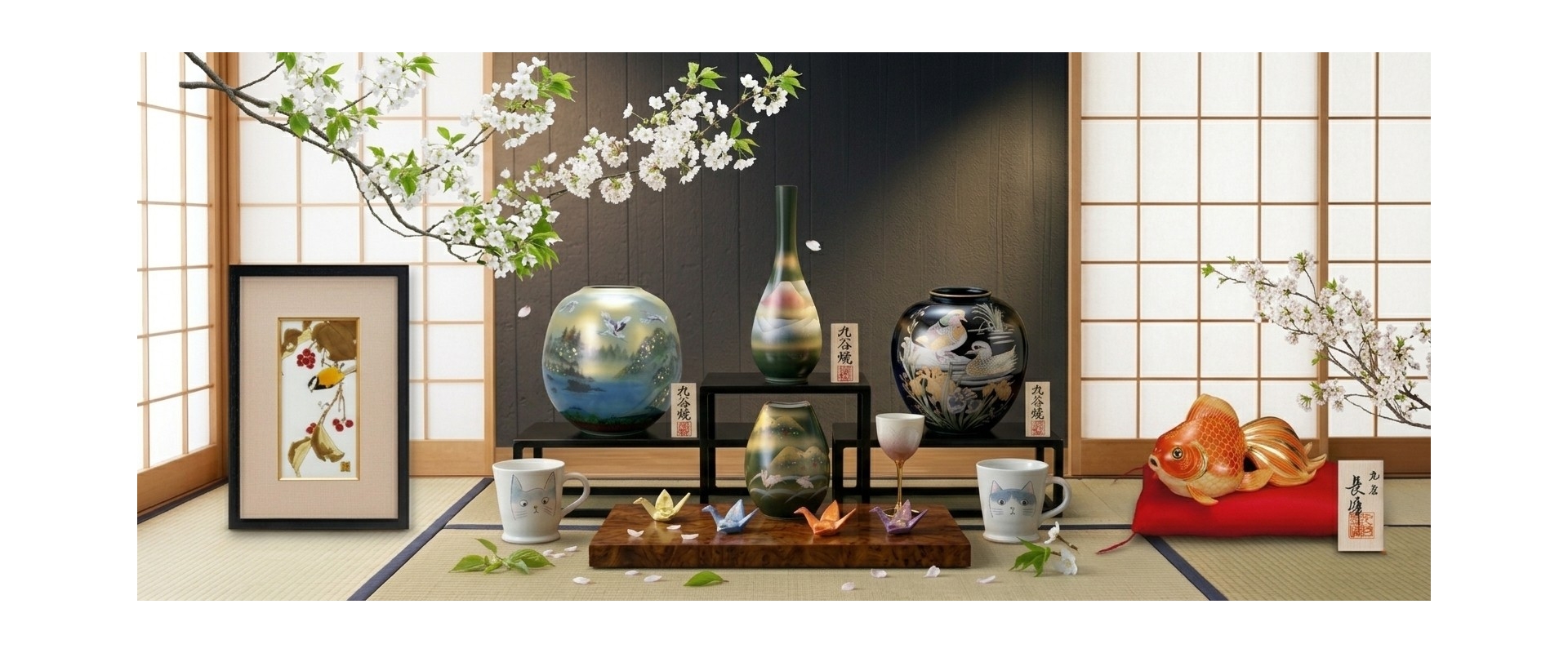 日本名人九谷燒原裝進口